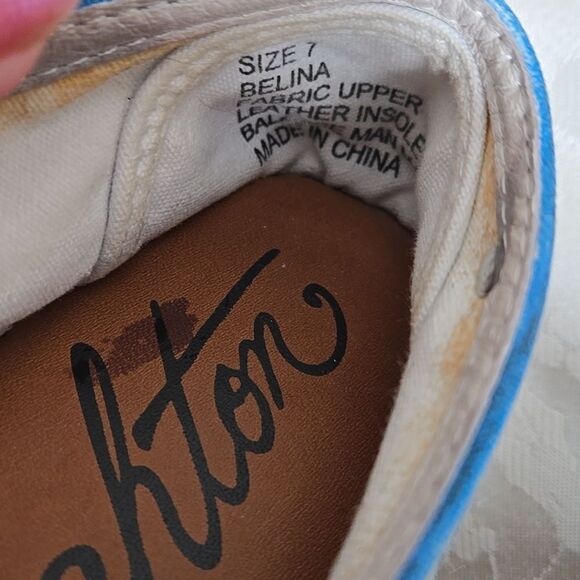 Brighton Blue Espadrilles with Floral Print - Picture 7 of 7